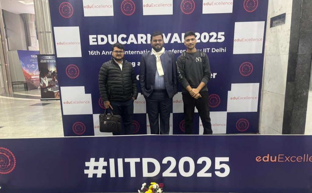 IIT दिल्ली में राष्ट्रीय-अंतरराष्ट्रीय शिक्षा विशेषज्ञों का महासंगम, ‘एजुकार्निवल 2025’ में शामिल हुए होली मिशन ग्रुप ऑफ इंस्टीट्यूशंस के एमडी डॉ. धर्मांश रंजन 1 IMG 20251224 WA0029