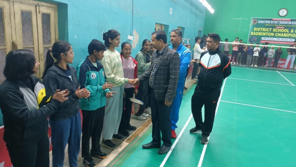 समस्तीपुर में जिला स्कूली एवं ओपन बैडमिंटन चैंपियनशिप शुरू, ADM ने किया उद्घाटन 1 IMG 20260119 WA0009