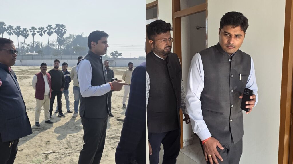 भारत रत्न जननायक कर्पूरी ठाकुर जयंती की तैयारी तेज, DDC ने कर्पूरीग्राम का किया निरीक्षण 1 InCollage 20260114 224032694