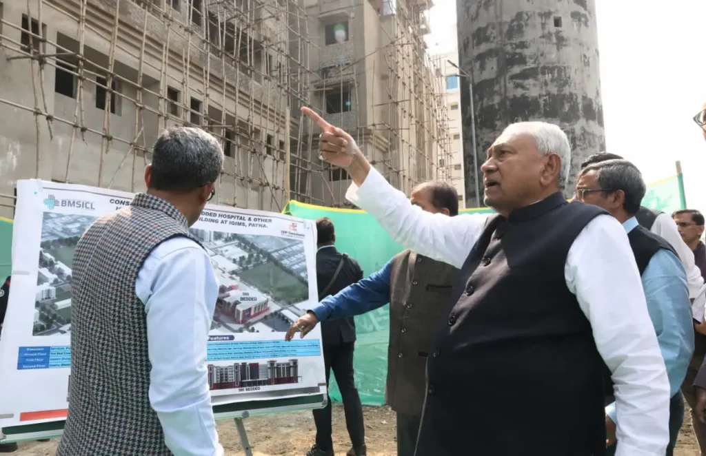 पटना का IGIMS 3 हजार बेड का होगा, CM नीतीश कुमार ने किया निरीक्षण 1 20260221 145017