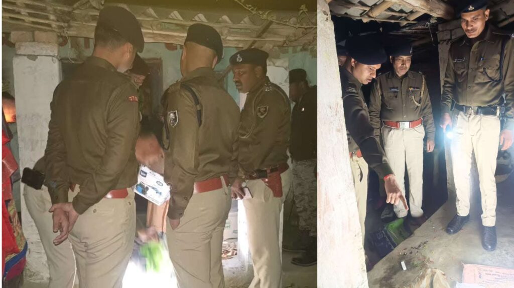 समस्तीपुर : शराब खोज रही पुलिस को झोपड़ी से मिले 44 लाख नगद मामले में जांच के लिए देर शाम पहुंचे SP, की पूछताछ 1 InCollage 20260210 221401577