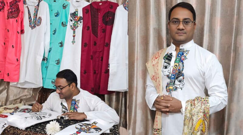 वर्णांधता के बावजूद रंगों से गढ़ी पहचान, मिथिला पेंटिंग से रोजगार सृजन में जुटे समस्तीपुर के चर्चित कुंदन कुमार रॉय 1 InCollage 20260301 182232590