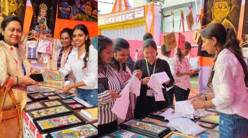 पूसा में किसान मेला के तीसरे दिन मिथिला ग्राम नाबार्ड रुरल मार्ट के स्टाॅल पर उमड़ी लोगों की भीड़ 1 InCollage 20260316 091507068