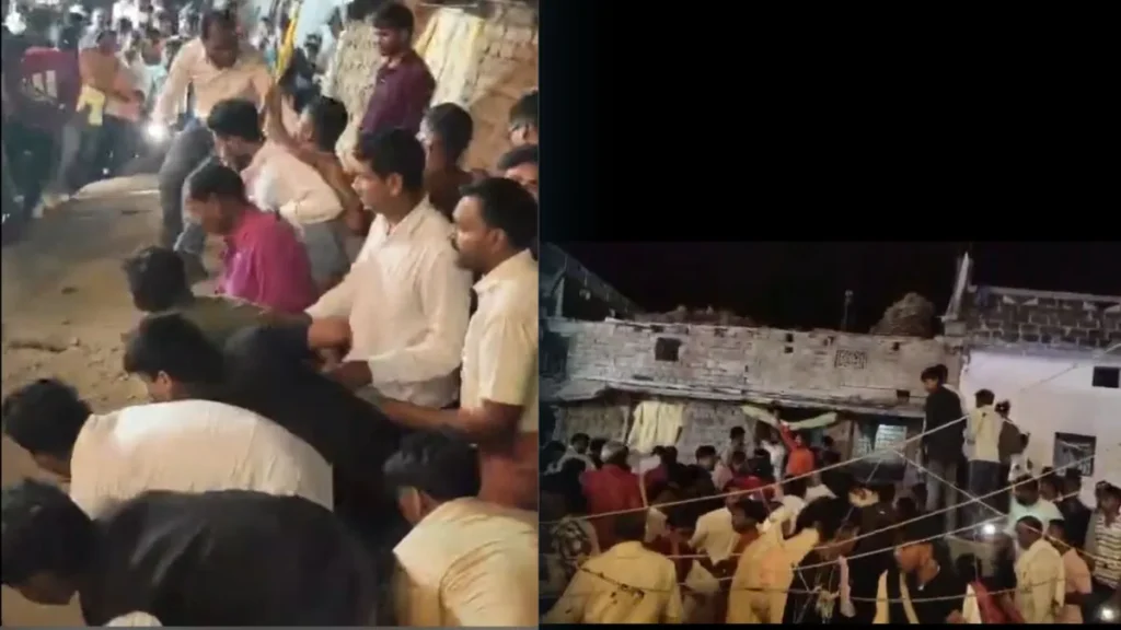 बिहार में जयमाला के दौरान अचानक भरभरा कर गिरा छत का छज्जा; 2 लोगों की मौत और कई घायल 1 llsbwlp ksosoksk