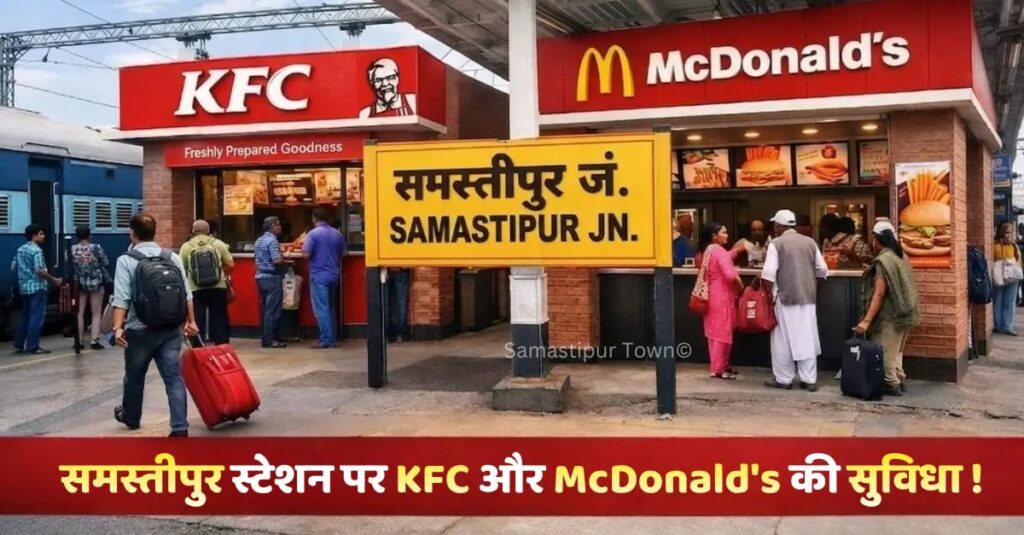 समस्तीपुर समेत अन्य रेलवे स्टेशनों पर खुलेंगे KFC और McDonald's, एयरपोर्ट कि तरह यात्रियों को होगी सुविधा 1 IMG 20260409 WA0022