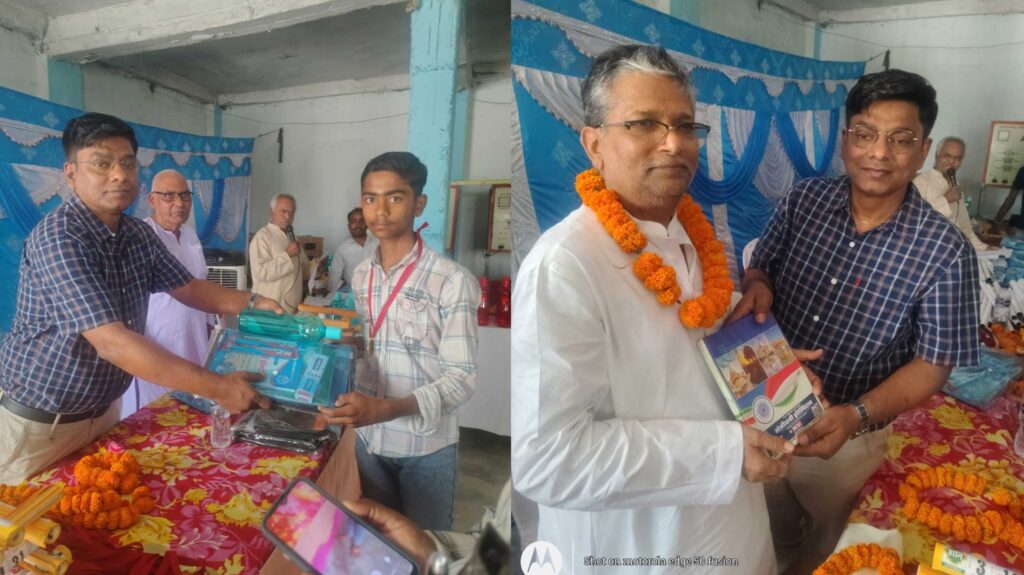 मालती गांव में अंबेडकर जयंती के अवसर पर मेधावी छात्र-छात्राओं को किया गया सम्मानित 1 InCollage 20260414 221309130