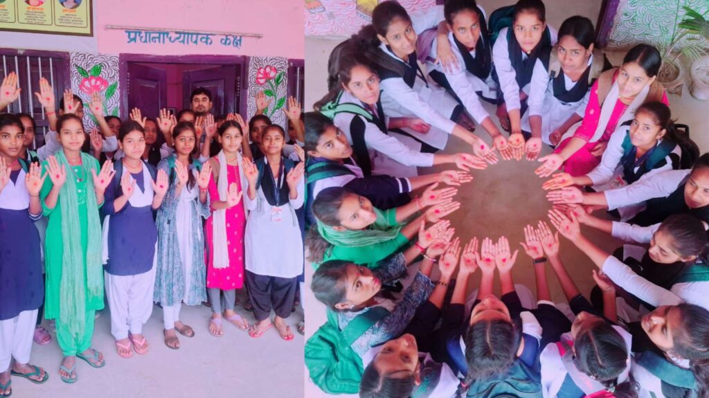 पी.आर. इंटर विद्यालय कर्पूरीग्राम में बालिकाओं ने स्वास्थ्य, स्वच्छता और जागरूकता का दिया संदेश 1 InCollage 20260529 232156463