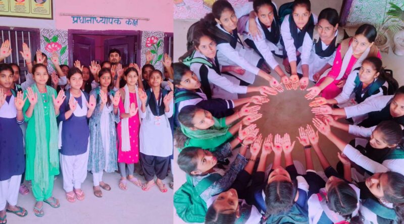 पी.आर. इंटर विद्यालय कर्पूरीग्राम में बालिकाओं ने स्वास्थ्य, स्वच्छता और जागरूकता का दिया संदेश 1 InCollage 20260529 232156463