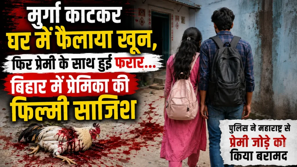 बिहार: प्रेमी के साथ रहने के लिए लड़की ने रची खुद की हत्या की झूठी साजिश, कमरे में मुर्गे का खून फैलाकर प्रेमी के साथ भागी महाराष्ट्र 1 file 000000002b587208962a2a75e4a2f4fb