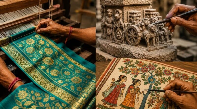 बिहार की तीन पारंपरिक कलाओं को मिला GI टैग, दुनिया में बढ़ेगा बावन बूटी, पत्थरकट्टी और पीढ़िया पेंटिंग का मान 1 bihar gi tag products