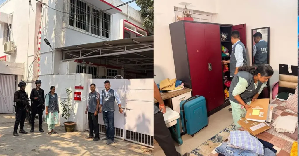 रिशु श्री से जुड़े दो IAS समेत तीन लोगों के ठिकाने पर SVU की छापेमारी, आवास के बाहर ATS कमांडो तैनात 1 news 20260619 122152 0000
