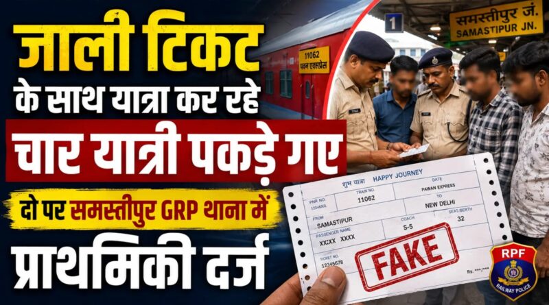 जाली टिकट के साथ यात्रा कर रहे चार यात्री पकड़े गए, दो पर समस्तीपुर GRP थाना में प्राथमिकी दर्ज 1 IMG 20260716 WA0018