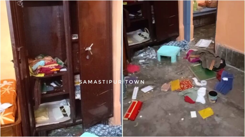 समस्तीपुर नगर थाना के पीछे रेलवे क्वार्टर से 18 लाख रुपये के जेवर व 60 हजार नगदी की दिनदहाड़े चोरी 1 InCollage 20260707 220045197