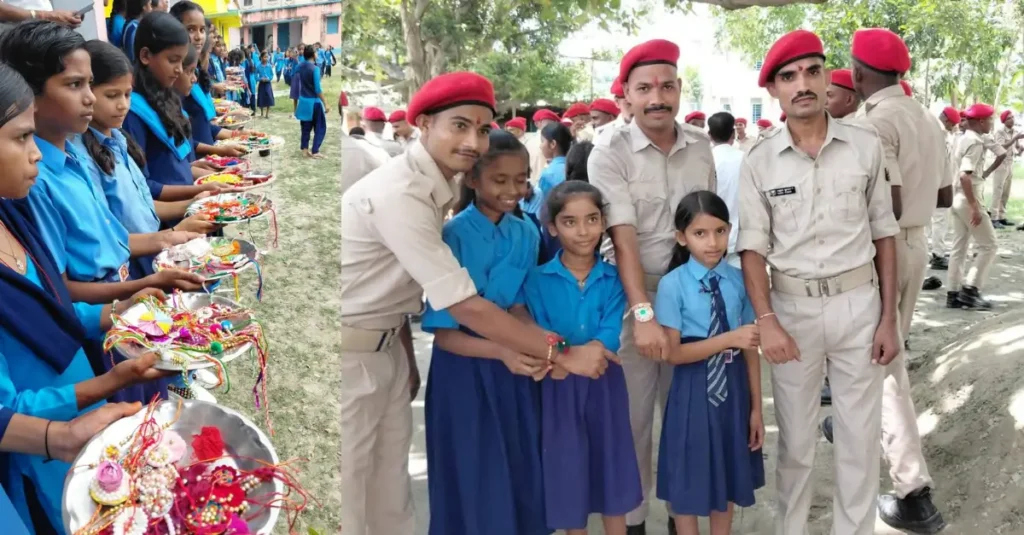 समस्तीपुर पुलिस लाइन में मनाया गया तिरंगा राखी उत्सव, छात्राओं ने पुलिसकर्मियों की कलाई पर बांधी तिरंगा राखी 1 news 20260817 181630 0000