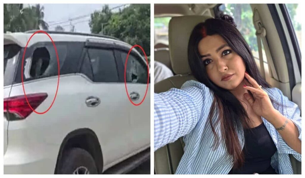 भोजपुरी अभिनेत्री काजल राघवानी को भीड़ ने घेरा, कार पर रोड़ेबाजी; बाउंसरों ने बचाया 1 attack on kajal raghwani car 1789878636267 Dz8D 1789878637303 SYo0 ba6fbef7 3d4c 4ded 8756 ea84cd1b4ac4 mDq2