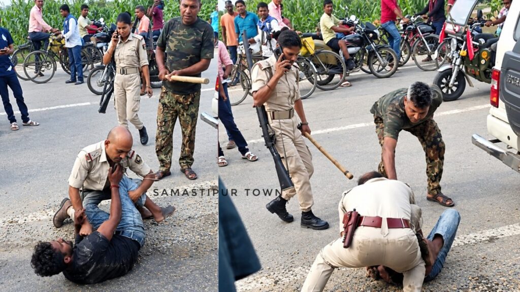समस्तीपुर : बीच सड़क पर कीचड़ में पुलिस और युवक के बीच उठम-पटकी, वर्दी फाड़ी, बांधकर ले गयी पुलिस, वीडियो वायरल 1 file 000000008158820892d1b5770ca3ff2a